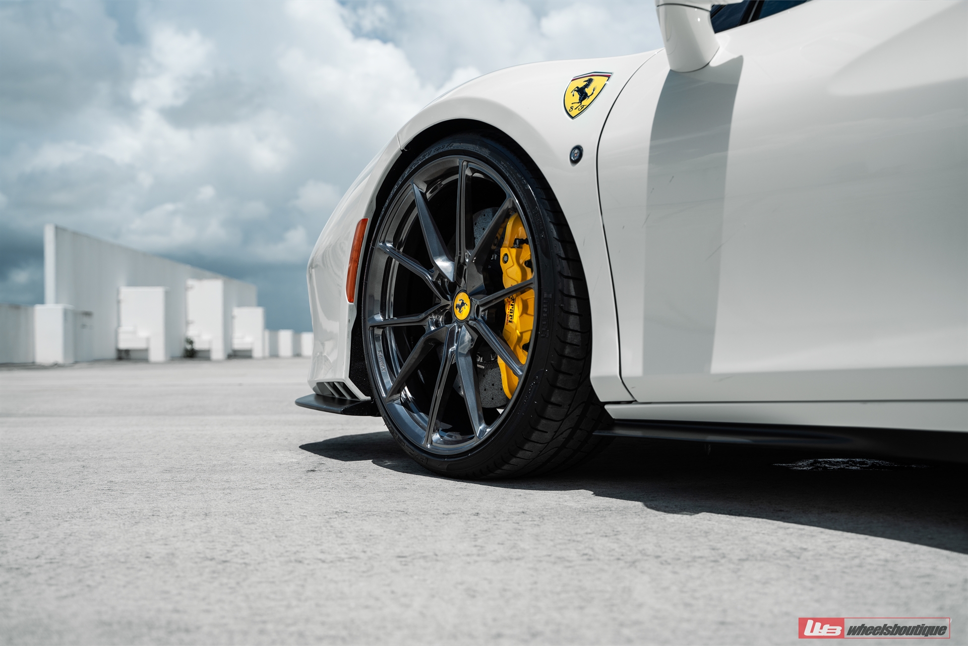 Ferrari F8 | Bianco Avus | on ANRKY AN12 | Mirror Polished Smoke