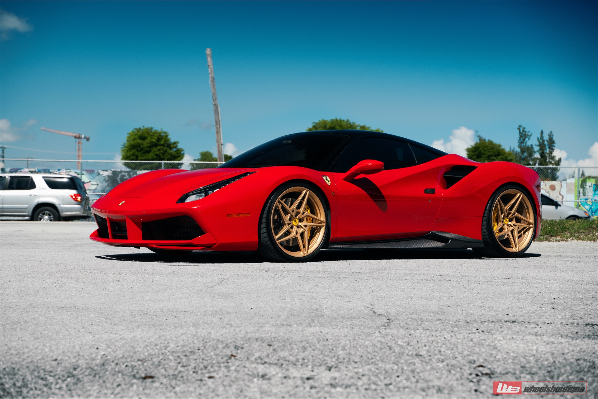 Ferrari 488 | Rosso Corsa | on ANRKY S1-X3 | Satin Gold