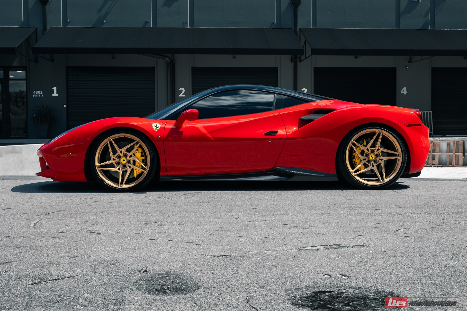 Ferrari 488 | Rosso Corsa | on ANRKY S1-X3 | Satin Gold