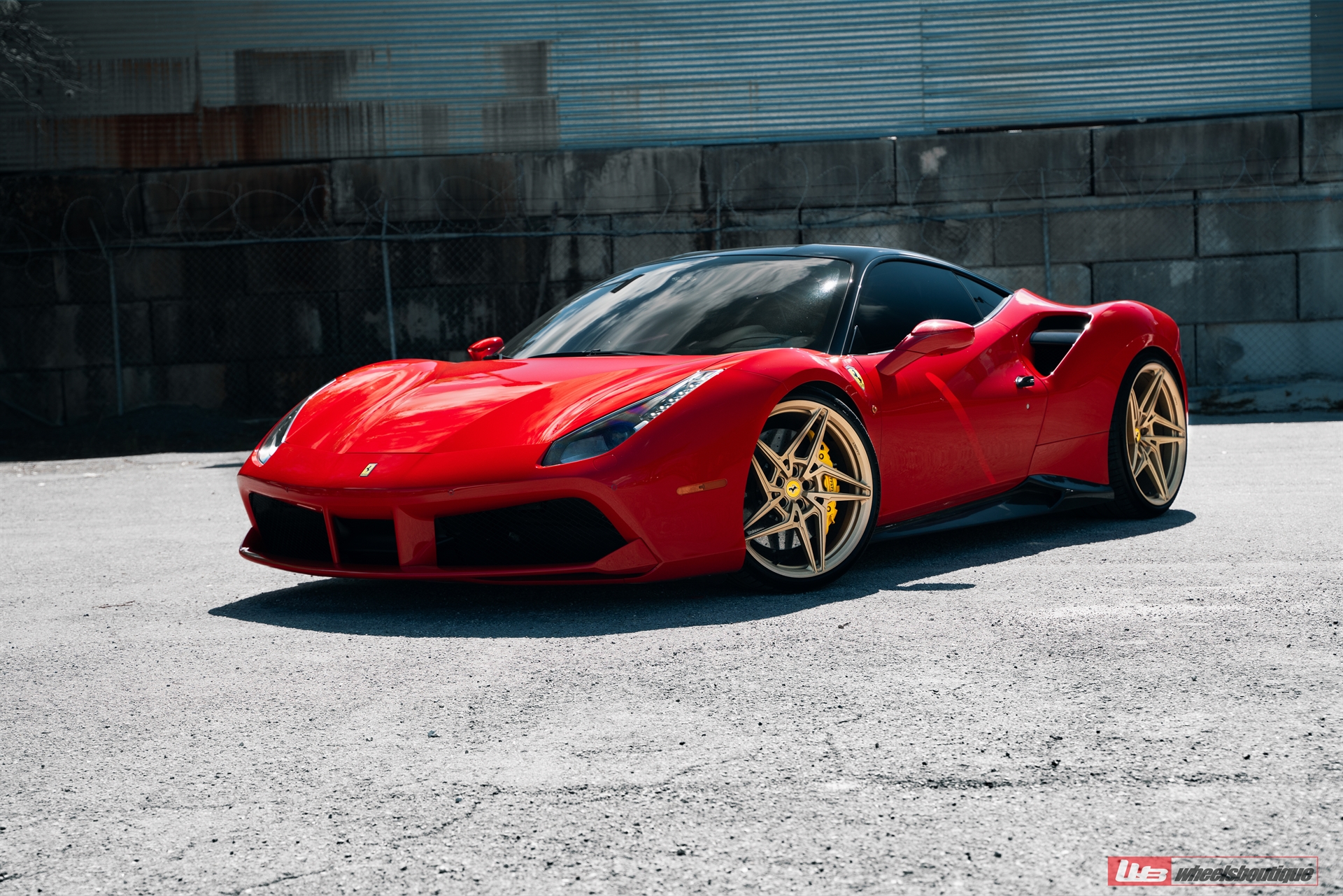 Ferrari 488 | Rosso Corsa | on ANRKY S1-X3 | Satin Gold