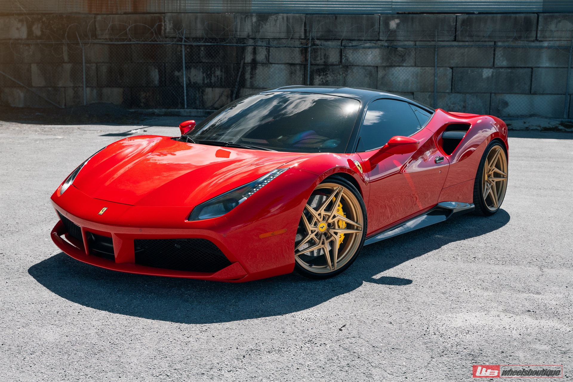 Ferrari 488 | Rosso Corsa | on ANRKY S1-X3 | Satin Gold