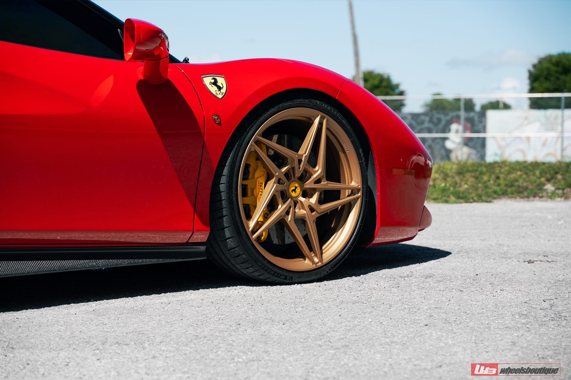 Ferrari 488 | Rosso Corsa | on ANRKY S1-X3 | Satin Gold