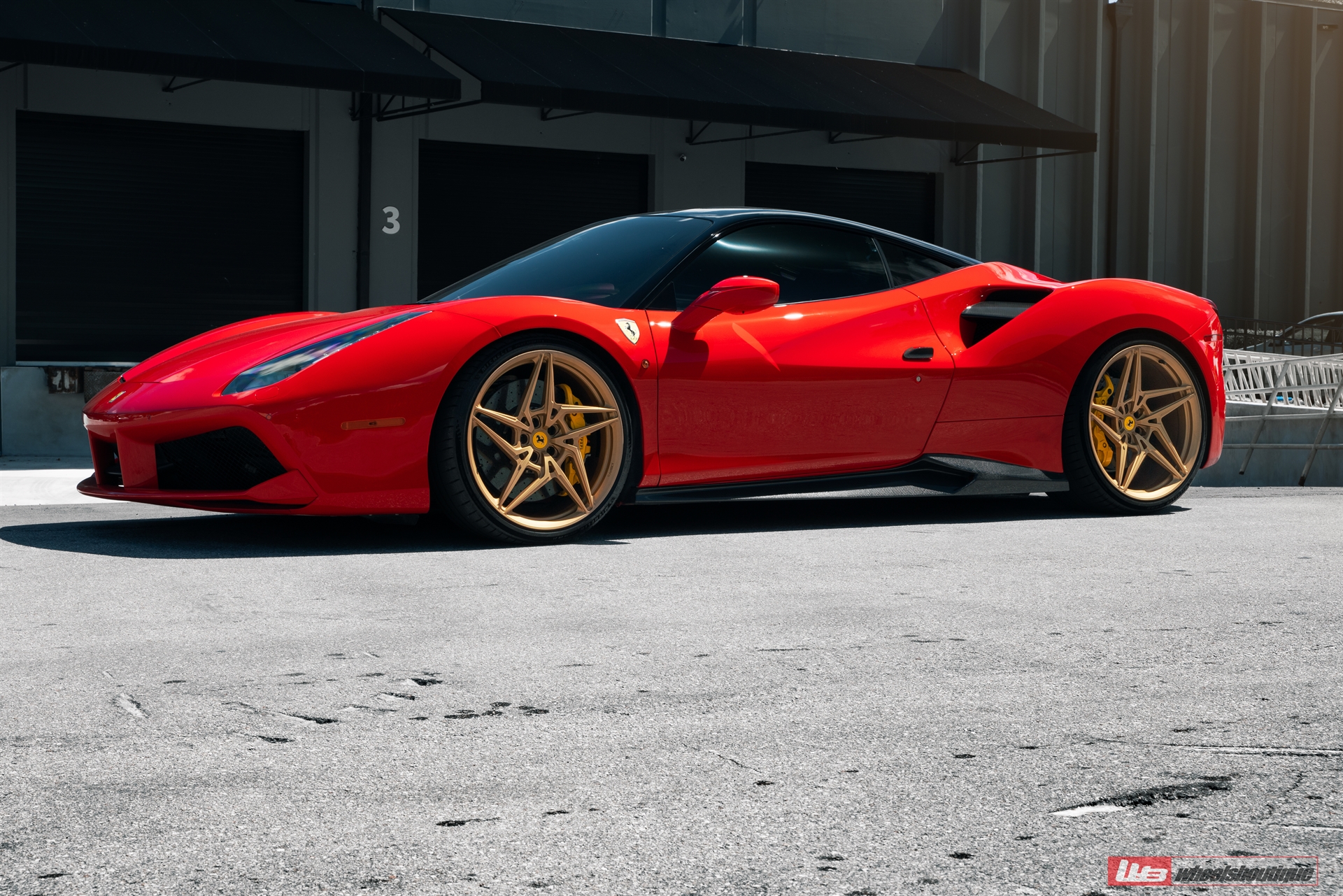 Ferrari 488 | Rosso Corsa | on ANRKY S1-X3 | Satin Gold