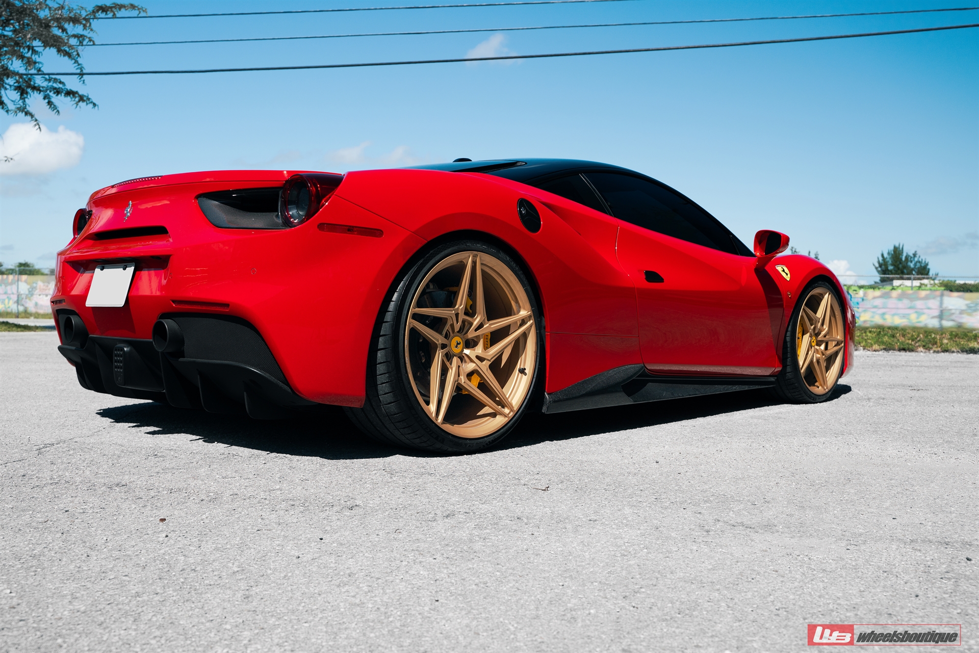 Ferrari 488 | Rosso Corsa | on ANRKY S1-X3 | Satin Gold