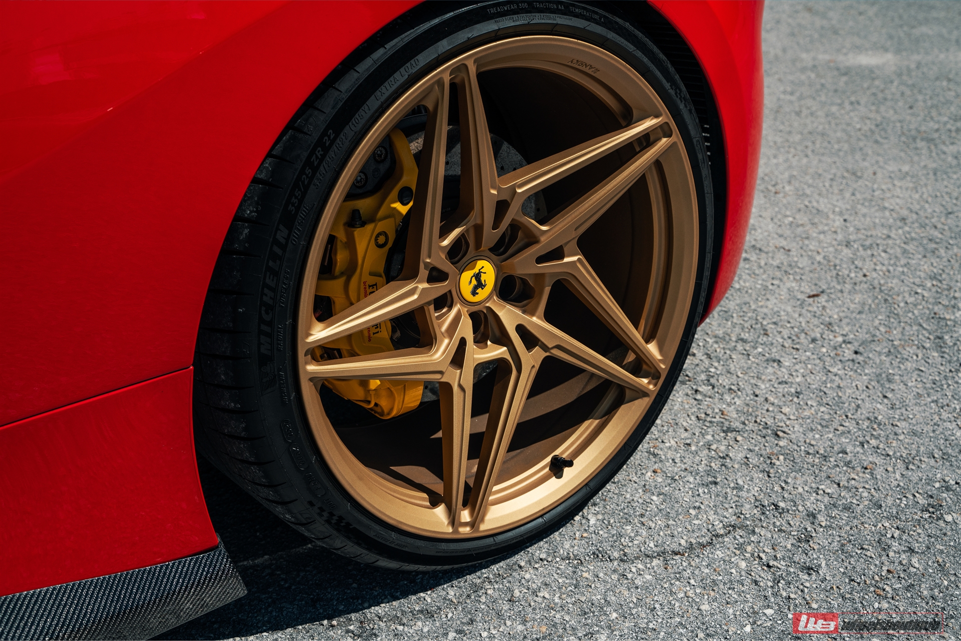 Ferrari 488 | Rosso Corsa | on ANRKY S1-X3 | Satin Gold