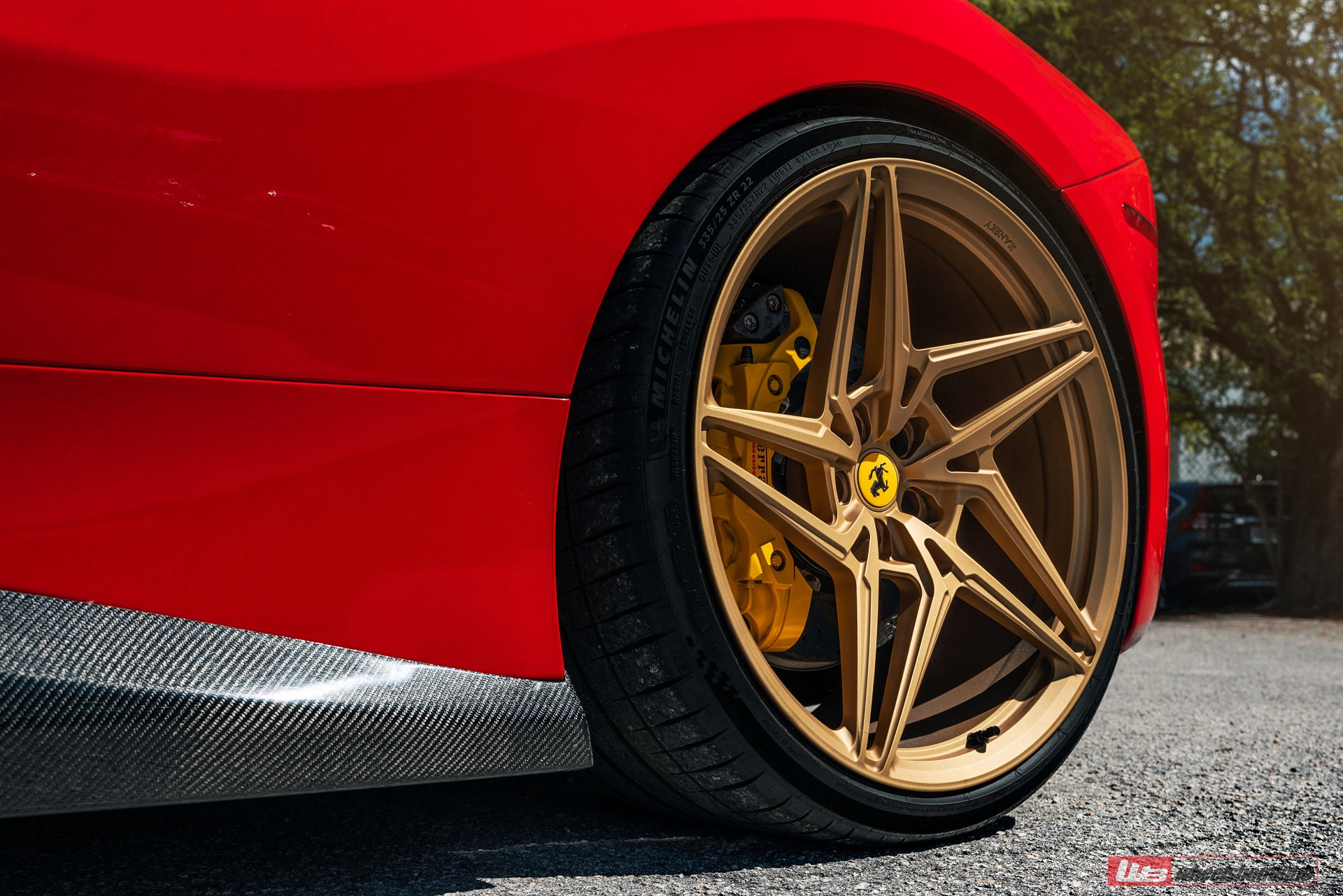 Ferrari 488 | Rosso Corsa | on ANRKY S1-X3 | Satin Gold
