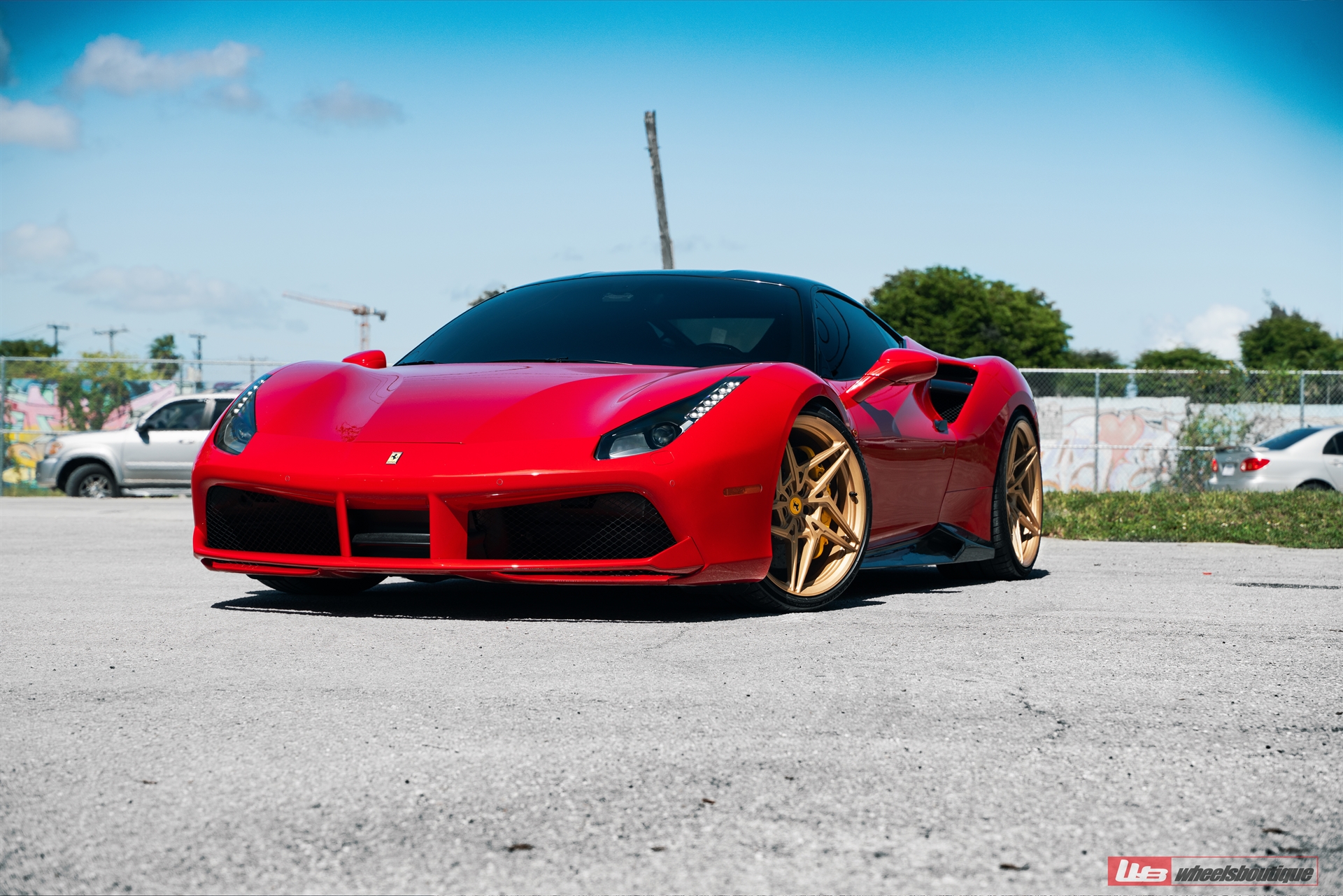 Ferrari 488 | Rosso Corsa | on ANRKY S1-X3 | Satin Gold