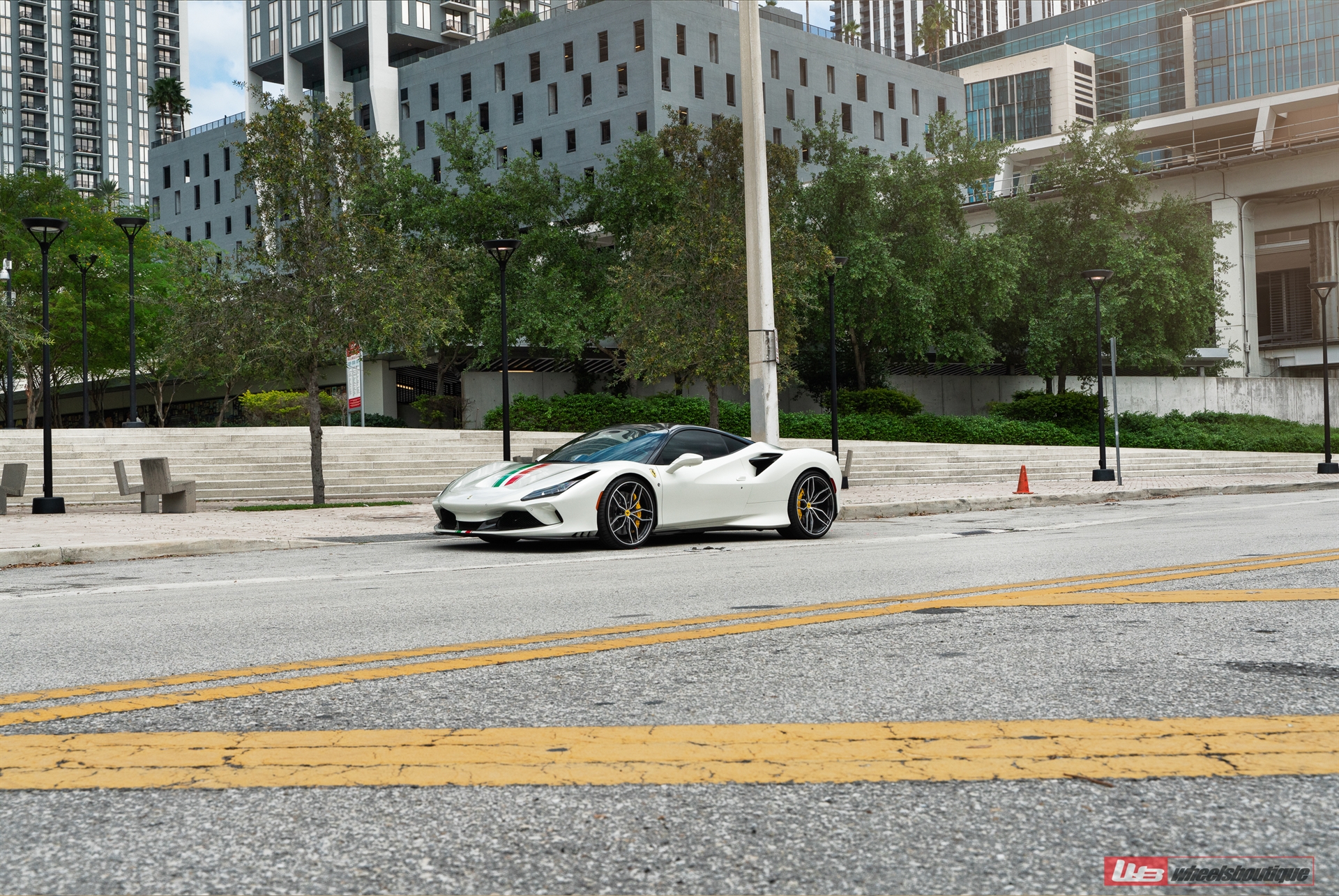Ferrari F8 | Binaco Avus | on ANRKY AN11 | Two-Tone: Brushed Clear Face + Gloss Black Windows
