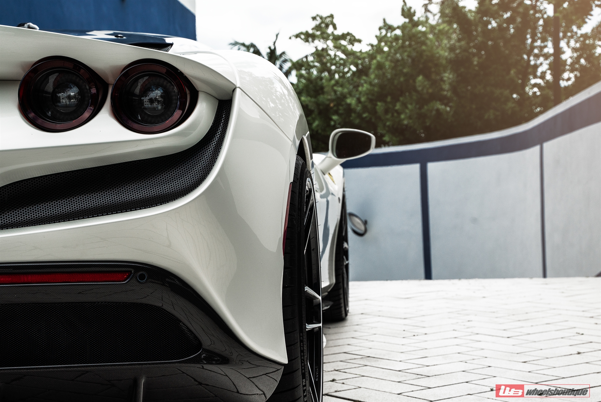 Ferrari F8 | Binaco Avus | on ANRKY AN11 | Two-Tone: Brushed Clear Face + Gloss Black Windows