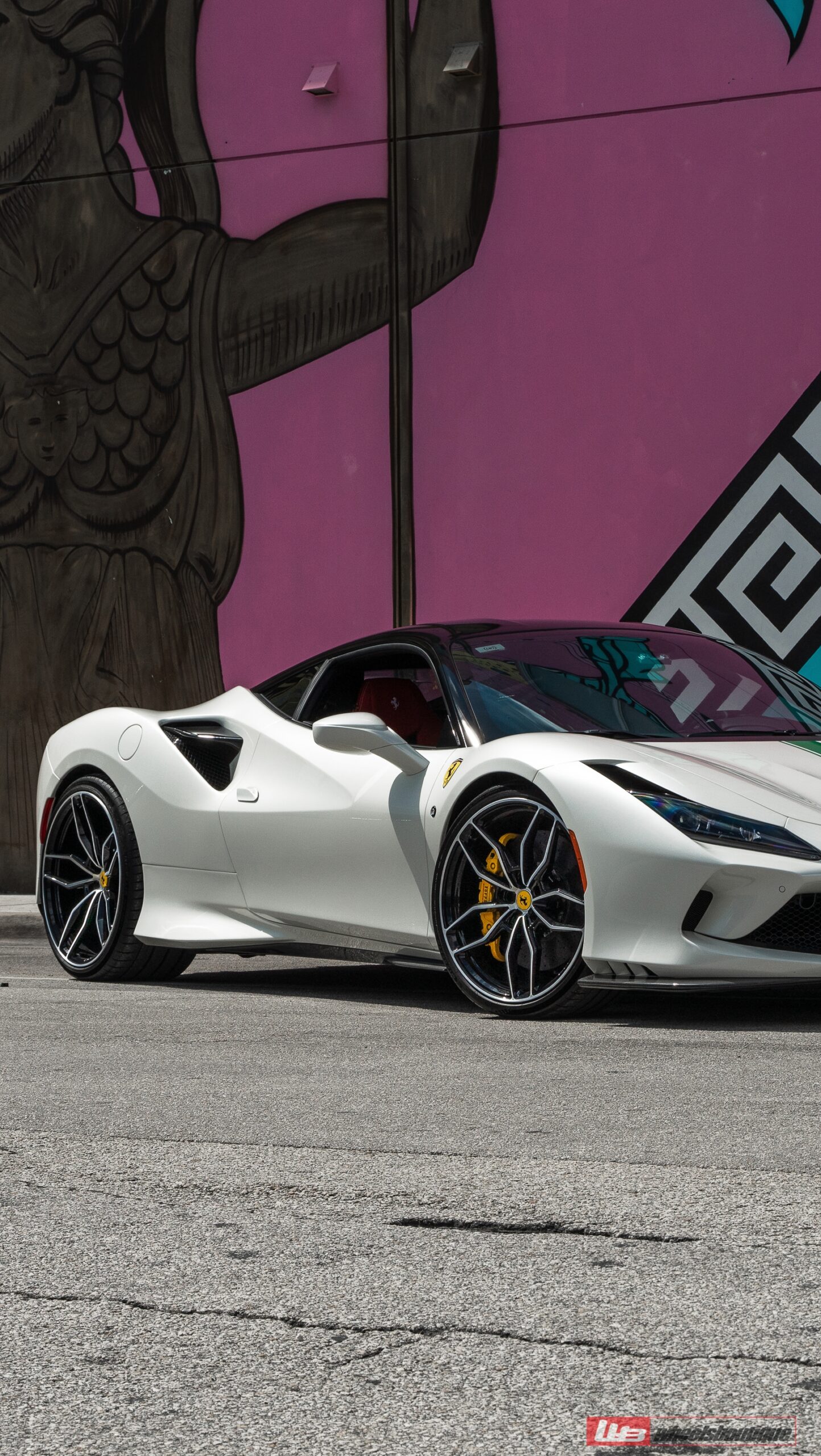 Ferrari F8 | Binaco Avus | on ANRKY AN11 | Two-Tone: Brushed Clear Face + Gloss Black Windows