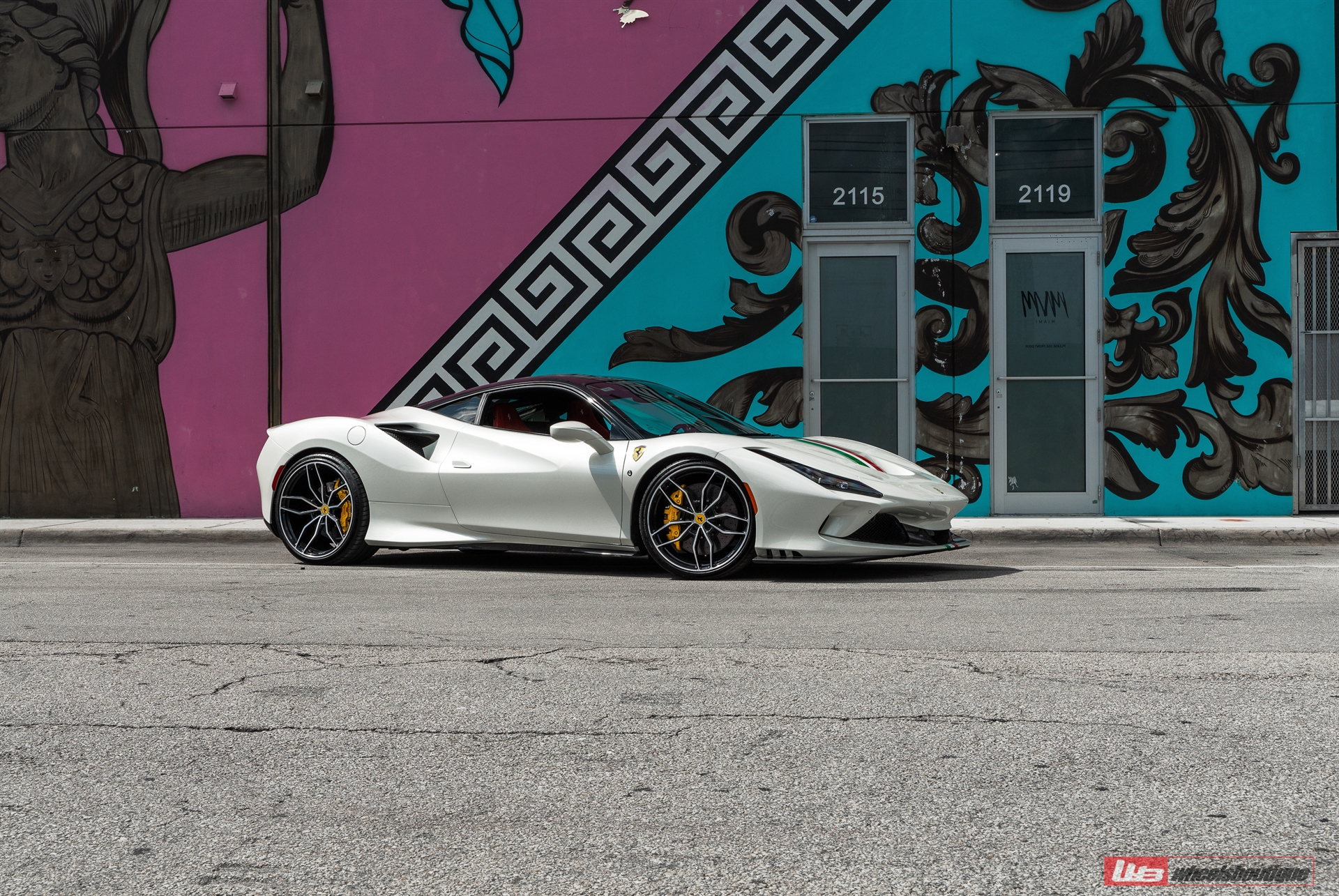 Ferrari F8 | Binaco Avus | on ANRKY AN11 | Two-Tone: Brushed Clear Face + Gloss Black Windows