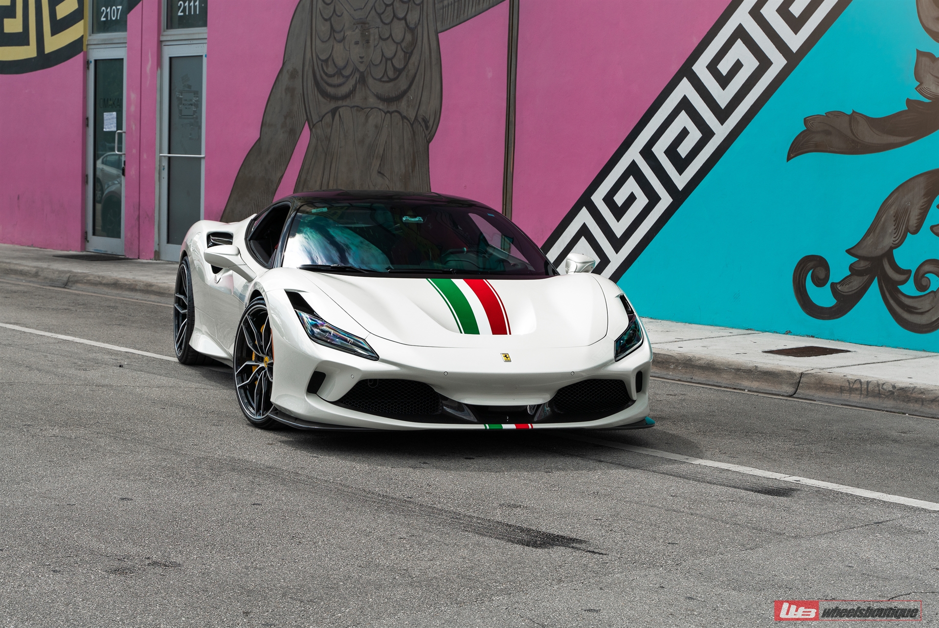 Ferrari F8 | Binaco Avus | on ANRKY AN11 | Two-Tone: Brushed Clear Face + Gloss Black Windows