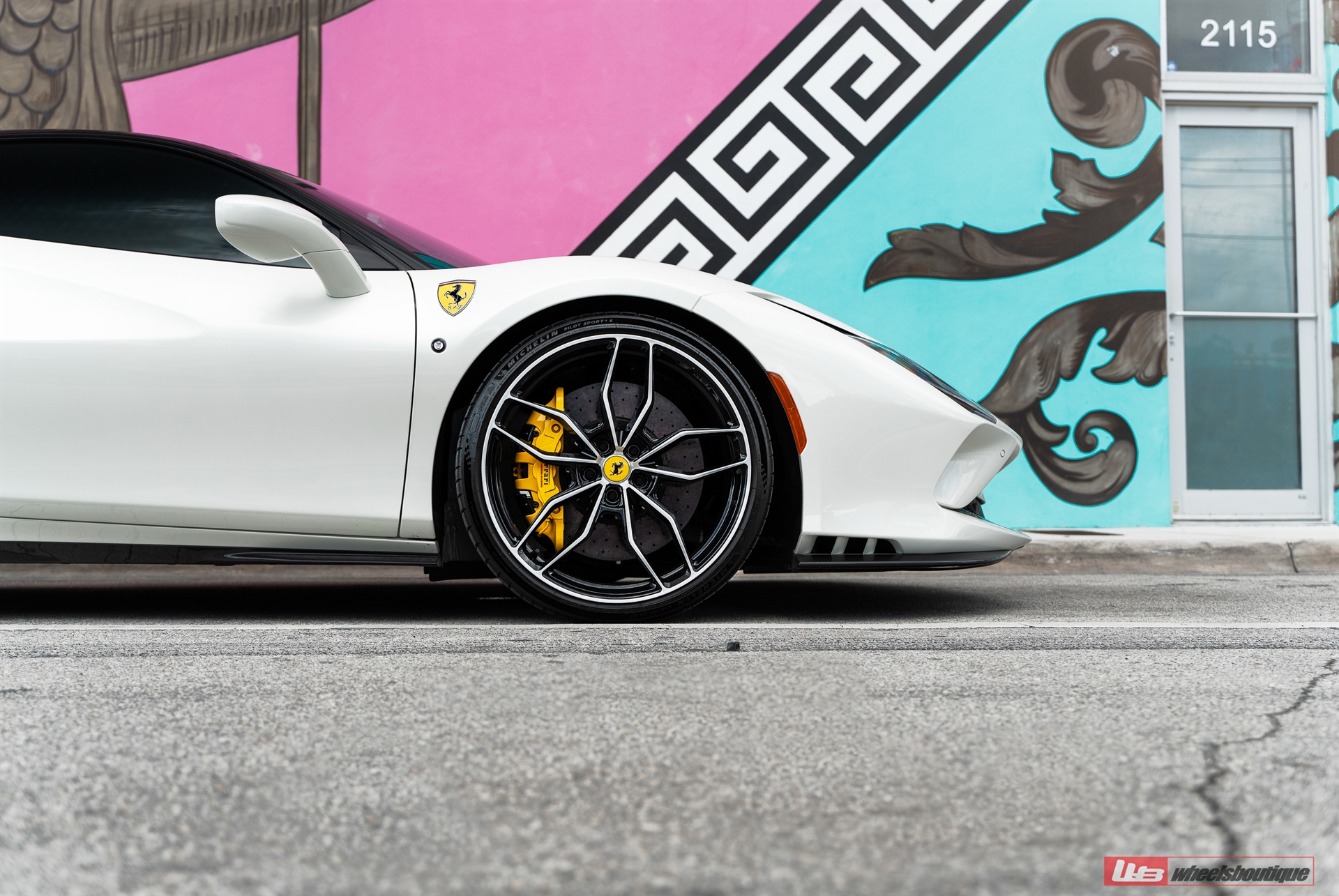 Ferrari F8 | Binaco Avus | on ANRKY AN11 | Two-Tone: Brushed Clear Face + Gloss Black Windows