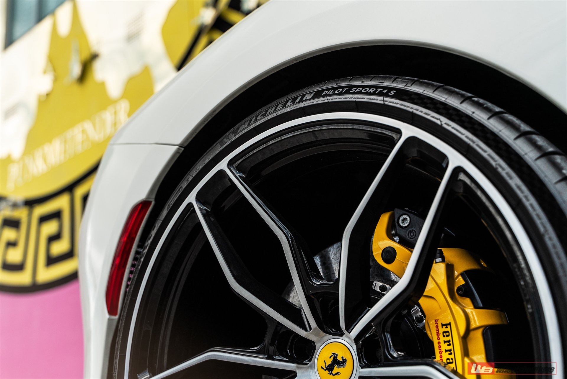 Ferrari F8 | Binaco Avus | on ANRKY AN11 | Two-Tone: Brushed Clear Face + Gloss Black Windows