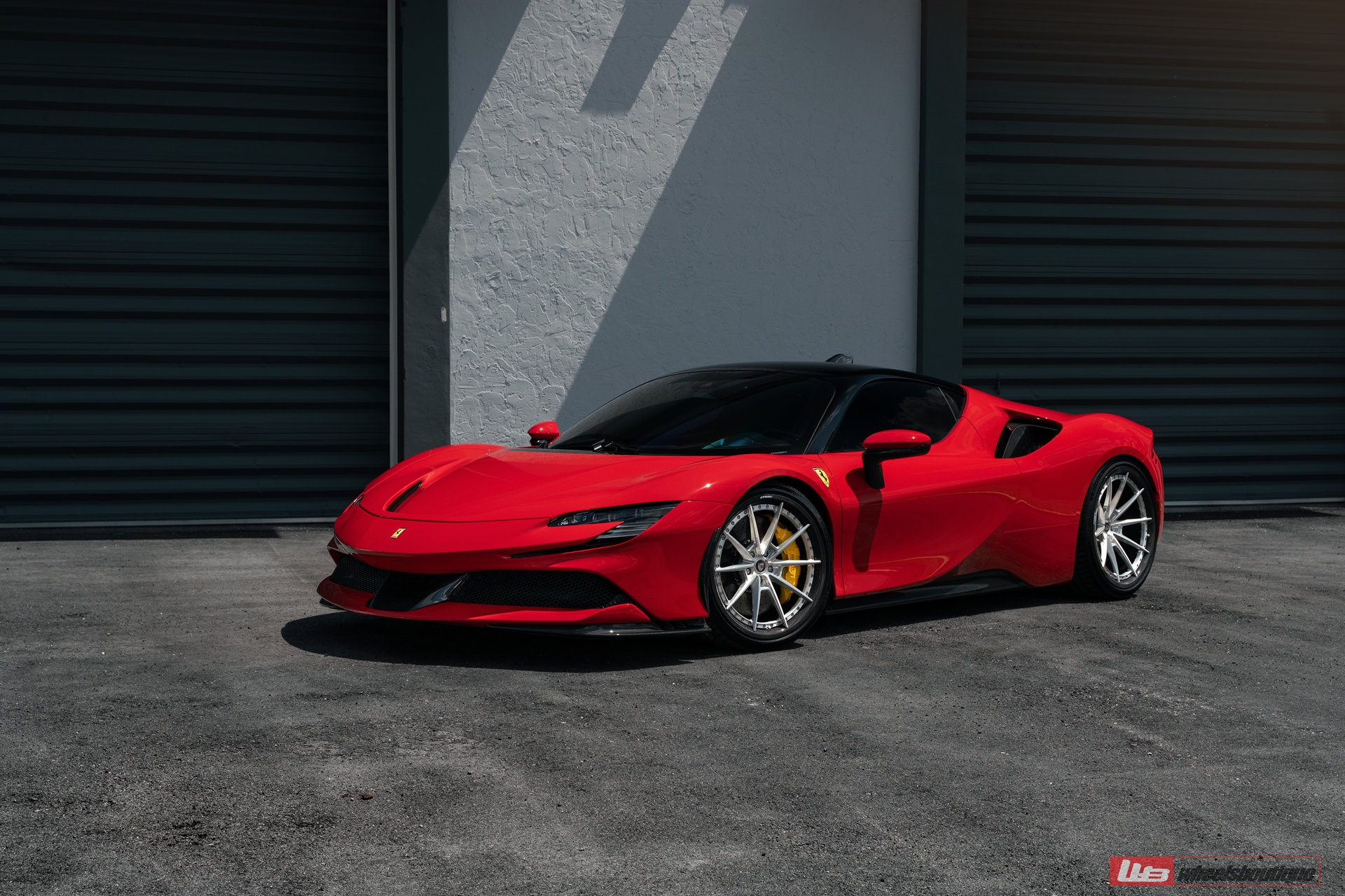 Ferrari SF90 | Rosso Corsa | on ANRKY C38 | Brushed Clear