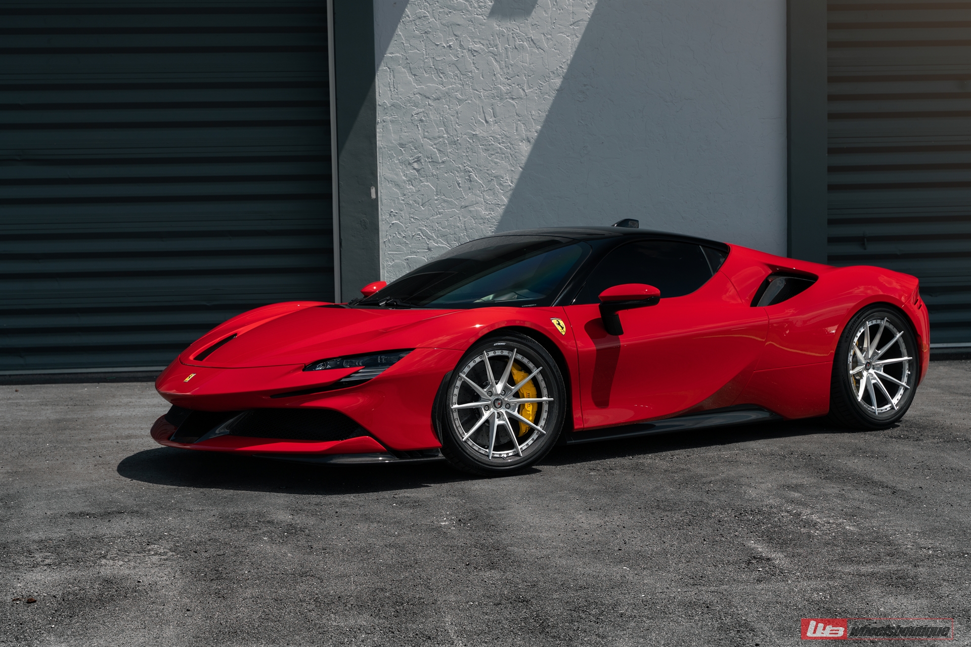 Ferrari SF90 | Rosso Corsa | on ANRKY C38 | Brushed Clear