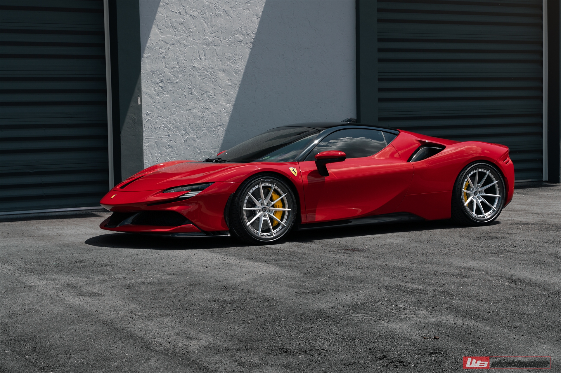 Ferrari SF90 | Rosso Corsa | on ANRKY C38 | Brushed Clear