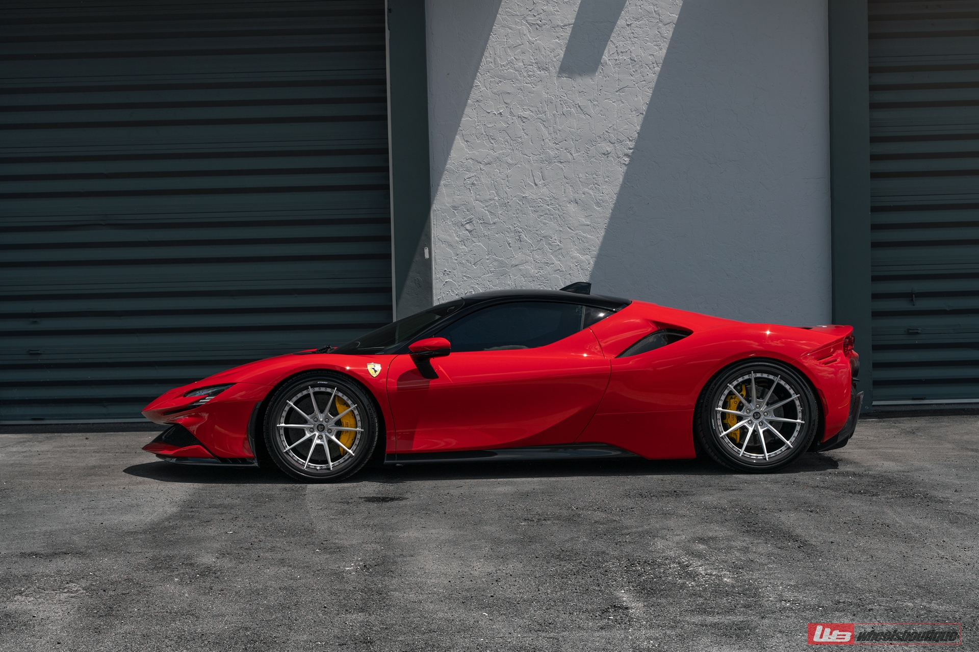Ferrari SF90 | Rosso Corsa | on ANRKY C38 | Brushed Clear