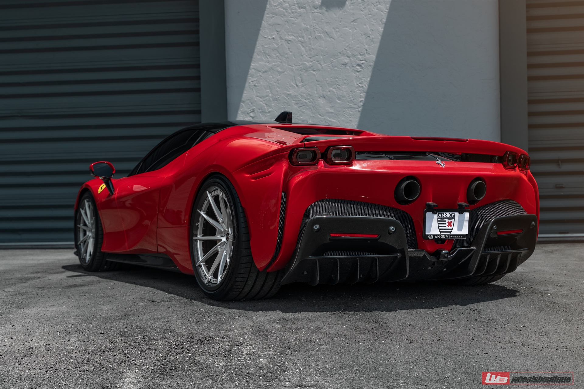 Ferrari SF90 | Rosso Corsa | on ANRKY C38 | Brushed Clear