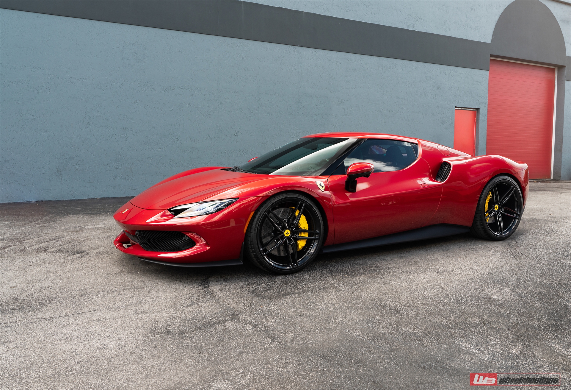 Ferrari 296 GTB | Rosso Corsa | on ANRKY AN17 | Gloss Black