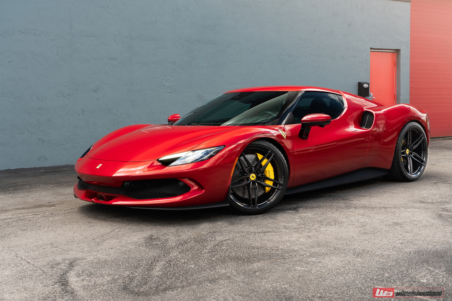 Ferrari 296 GTB | Rosso Corsa | on ANRKY AN17 | Gloss Black