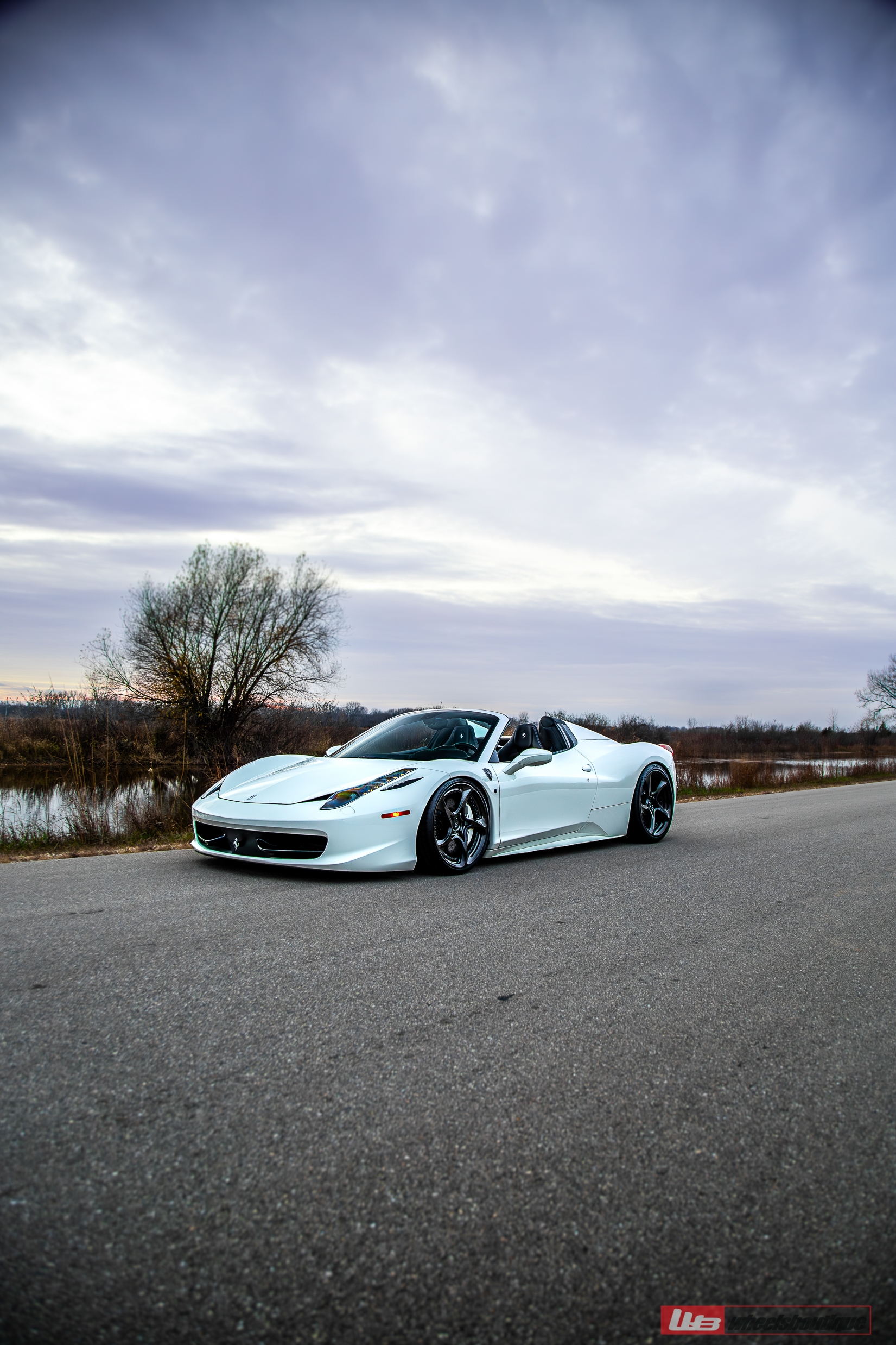 Ferrari 458 Spyder | Bianco Avus | on ANRKY XR-205 | Mirror Polished Smoked