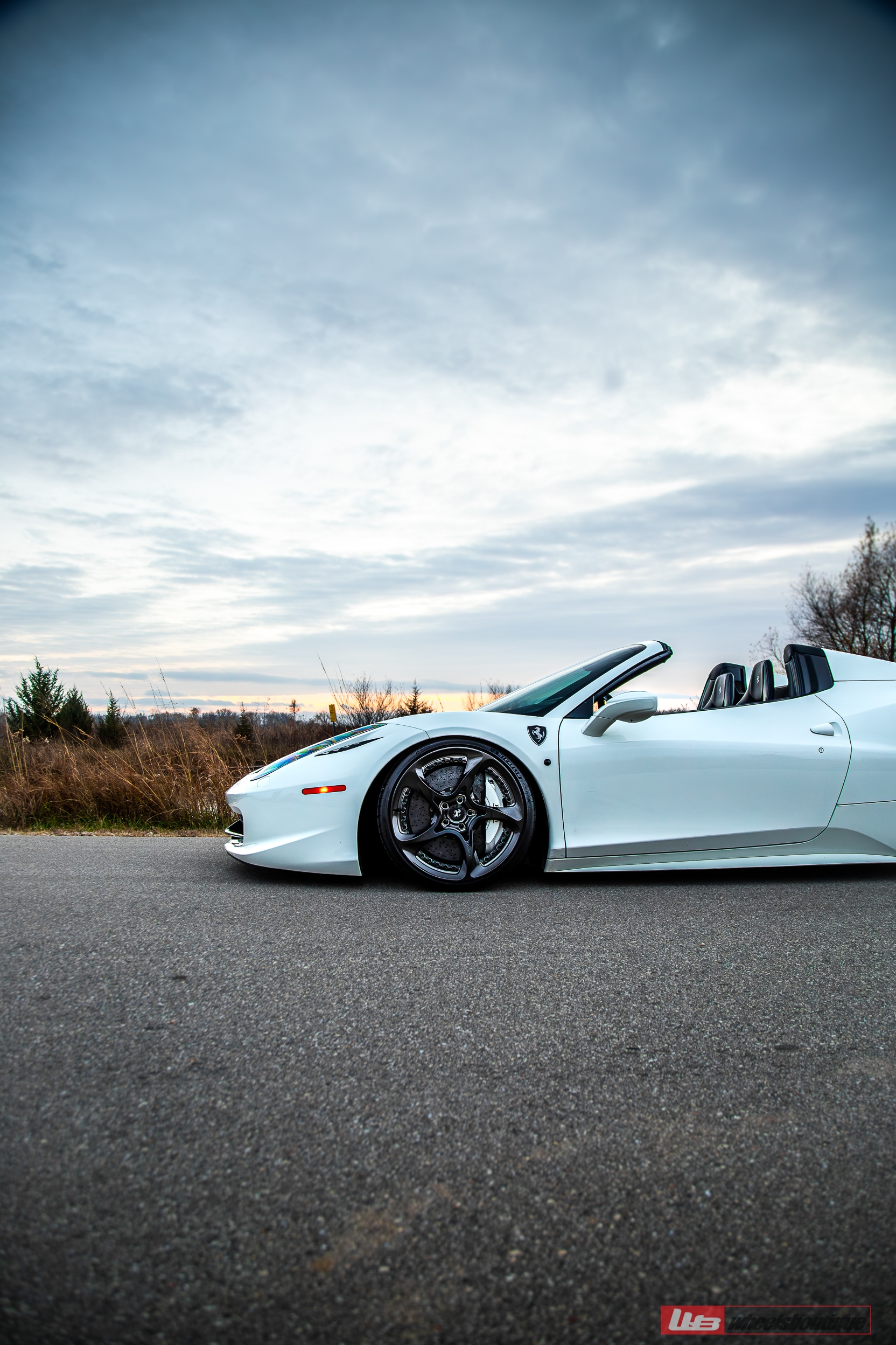 Ferrari 458 Spyder | Bianco Avus | on ANRKY XR-205 | Mirror Polished Smoked