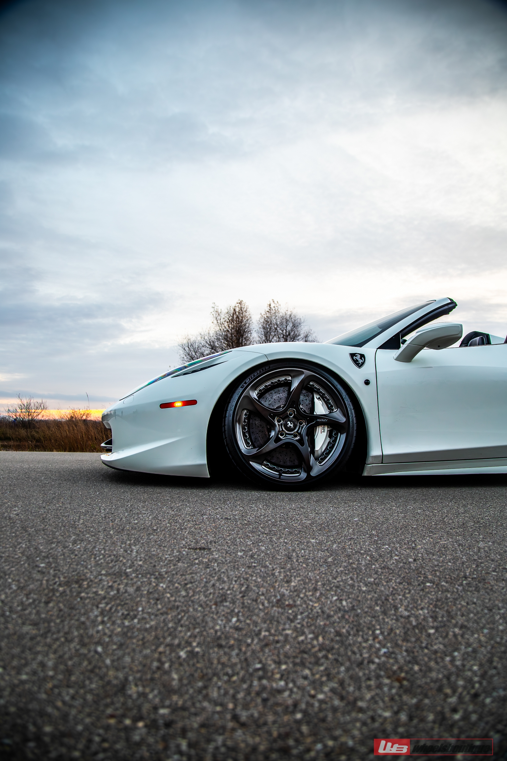 Ferrari 458 Spyder | Bianco Avus | on ANRKY XR-205 | Mirror Polished Smoked