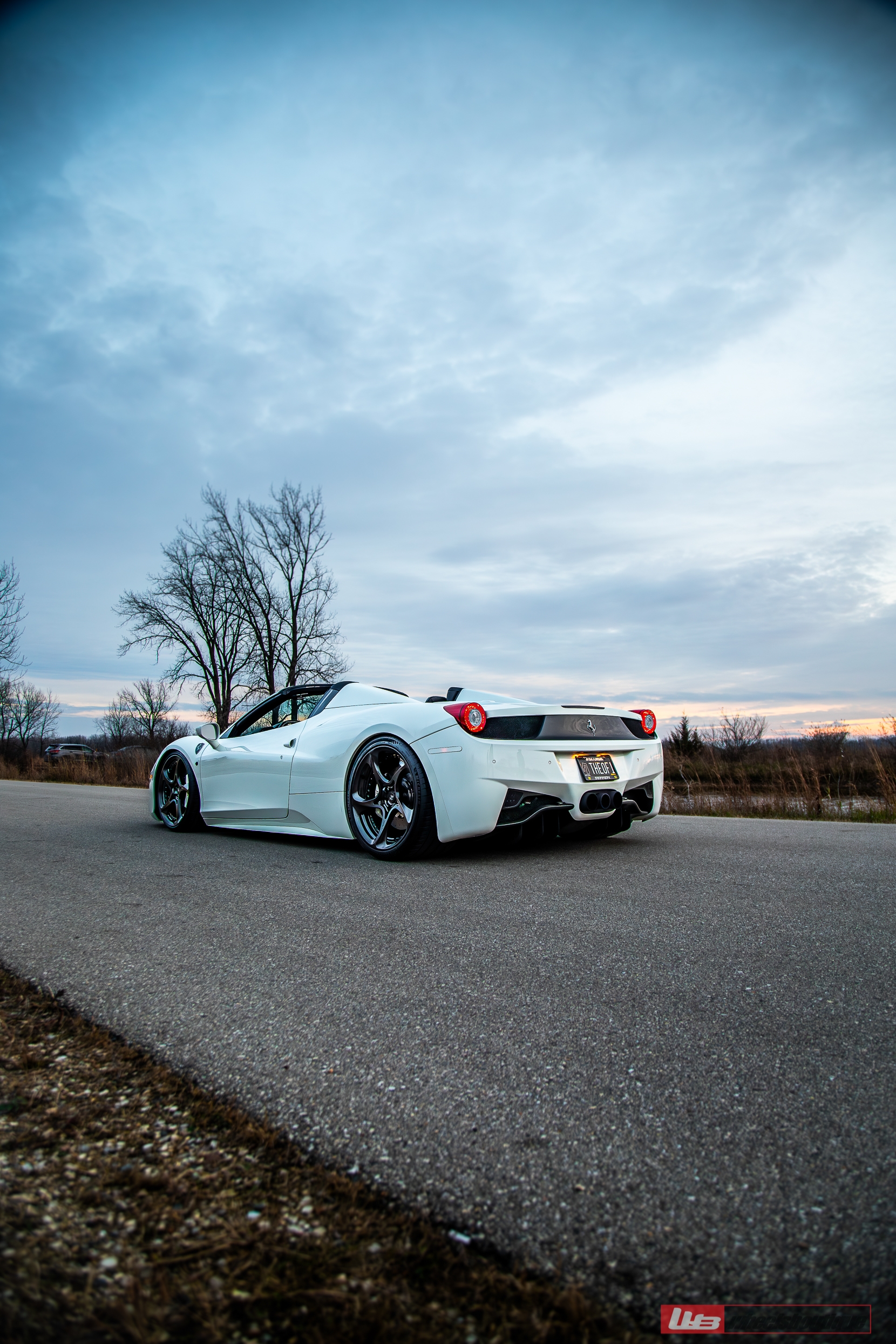 Ferrari 458 Spyder | Bianco Avus | on ANRKY XR-205 | Mirror Polished Smoked