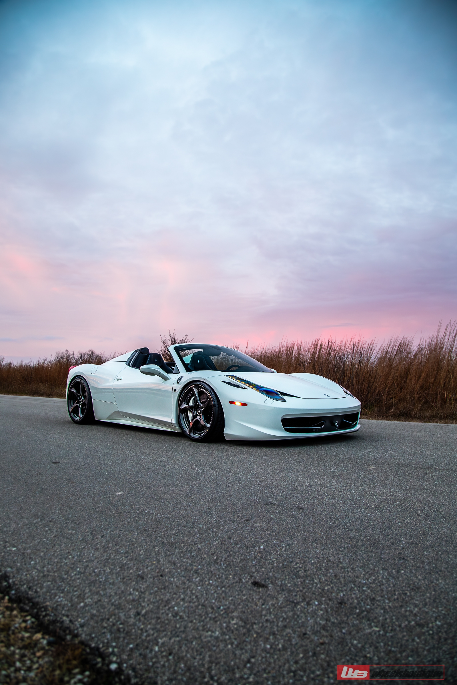 Ferrari 458 Spyder | Bianco Avus | on ANRKY XR-205 | Mirror Polished Smoked