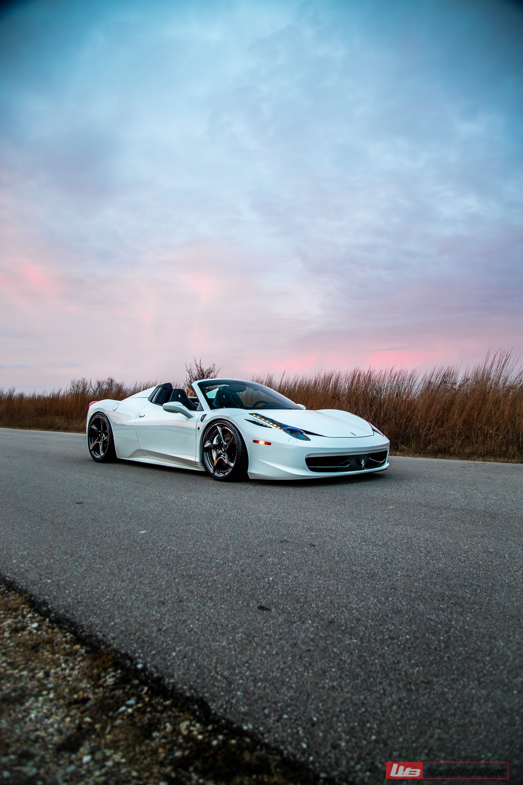 Ferrari 458 Spyder | Bianco Avus | on ANRKY XR-205 | Mirror Polished Smoked