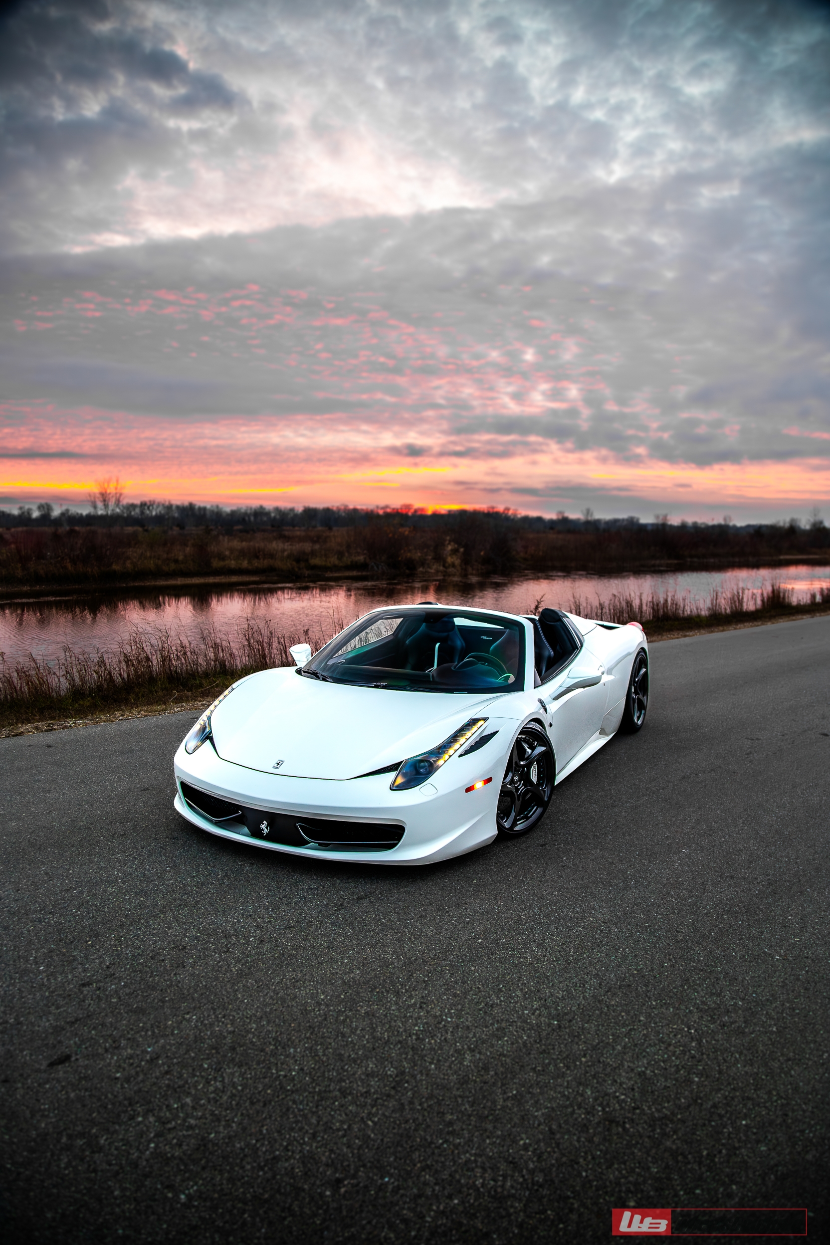 Ferrari 458 Spyder | Bianco Avus | on ANRKY XR-205 | Mirror Polished Smoked
