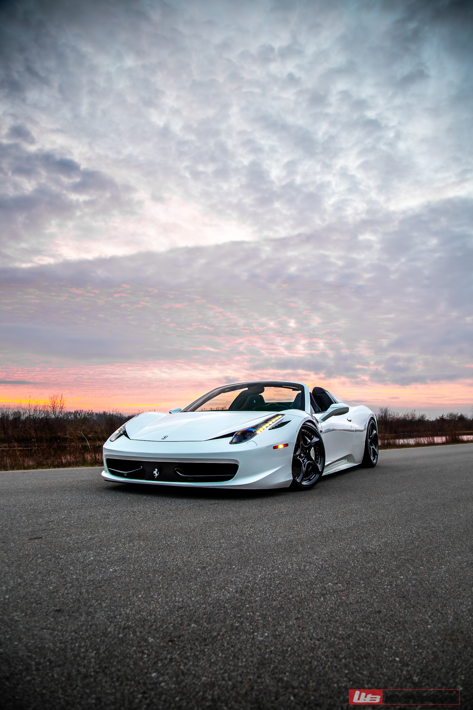 Ferrari 458 Spyder | Bianco Avus | on ANRKY XR-205 | Mirror Polished Smoked