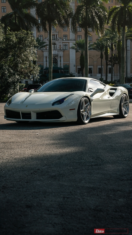 Ferrari 488 | Bianco Fuji | on ANRKY S1-X3 | Brushed Clear