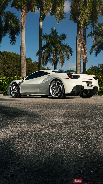Ferrari 488 | Bianco Fuji | on ANRKY S1-X3 | Brushed Clear