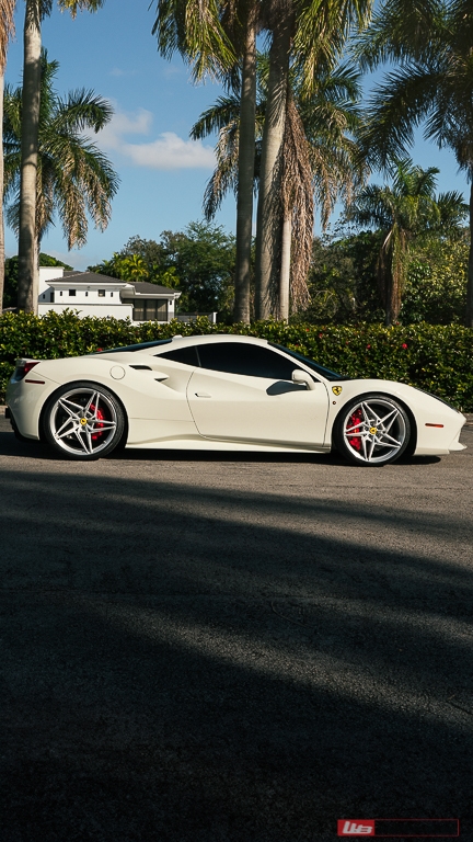 Ferrari 488 | Bianco Fuji | on ANRKY S1-X3 | Brushed Clear