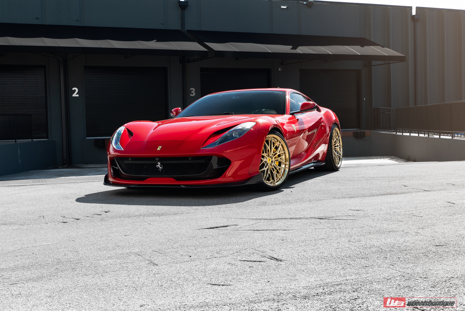 Ferrari 812 | Rosso Corsa | on ANRKY S2-X1 | Polished Gold