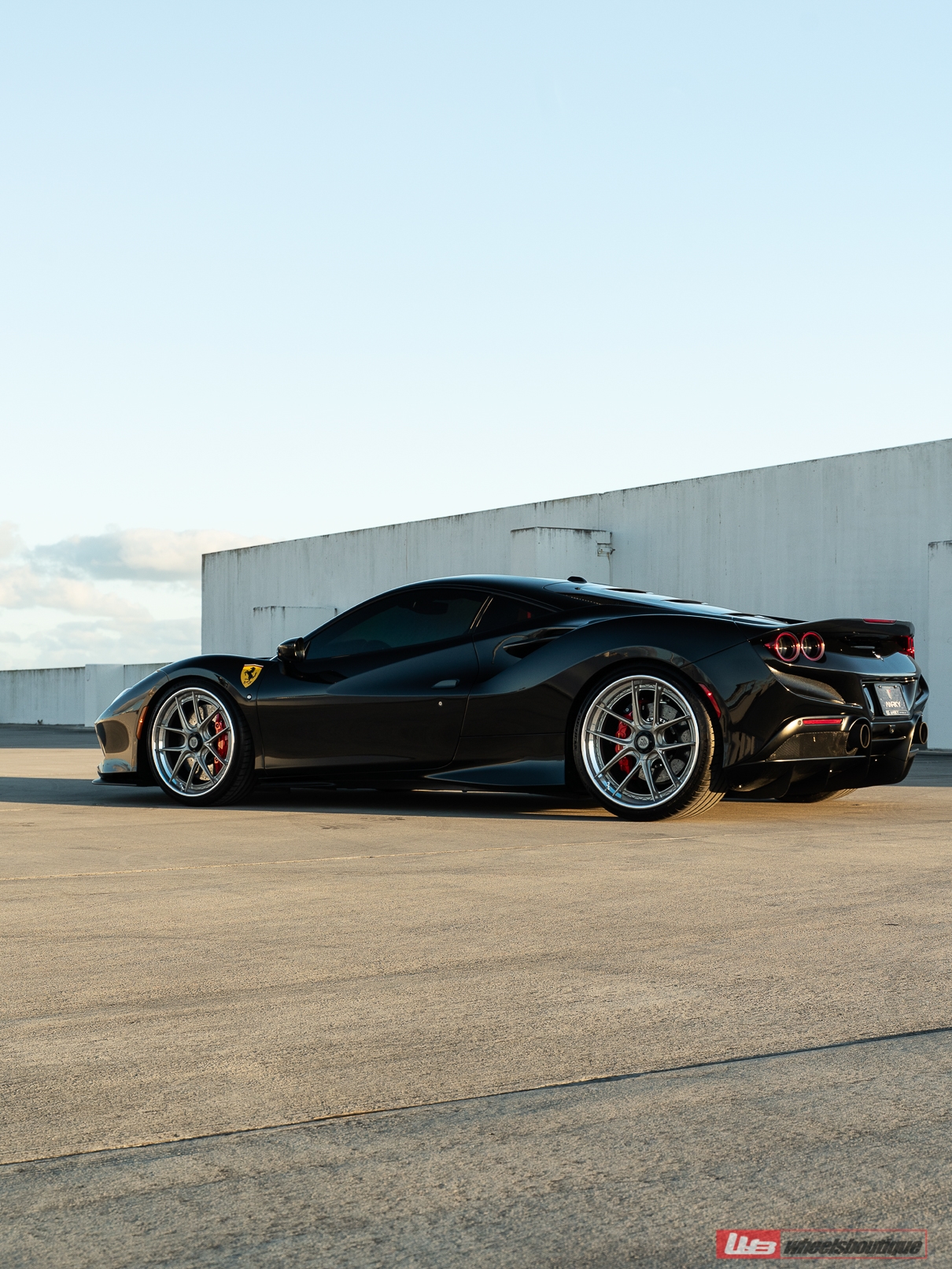 Ferrari F8 | Nero | ANRKY XR-301 | Satin White Gold