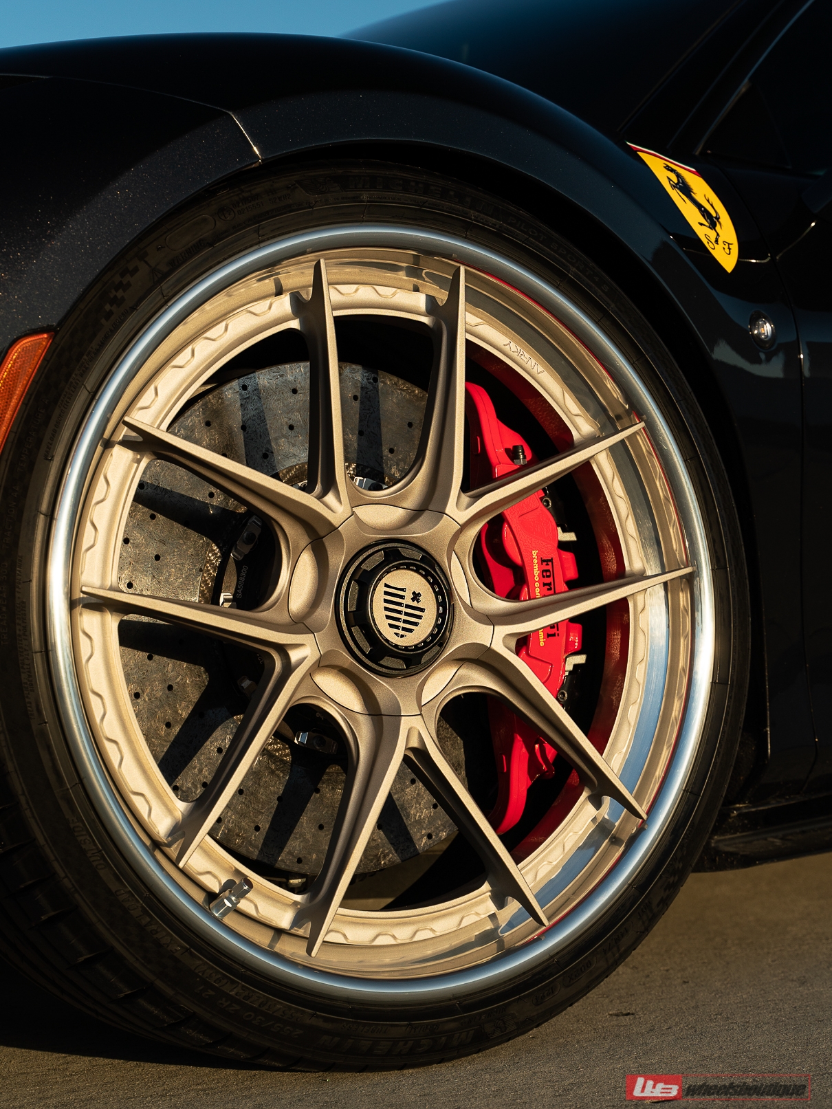 Ferrari F8 | Nero | ANRKY XR-301 | Satin White Gold