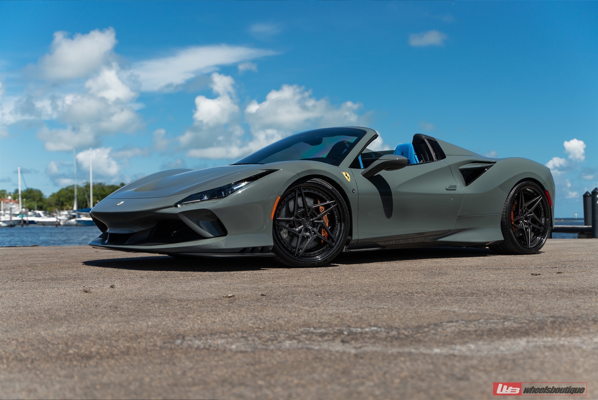 Ferrari F8 Spider | Grigio Medio | on ANRKY S3-X3 | Satin Black