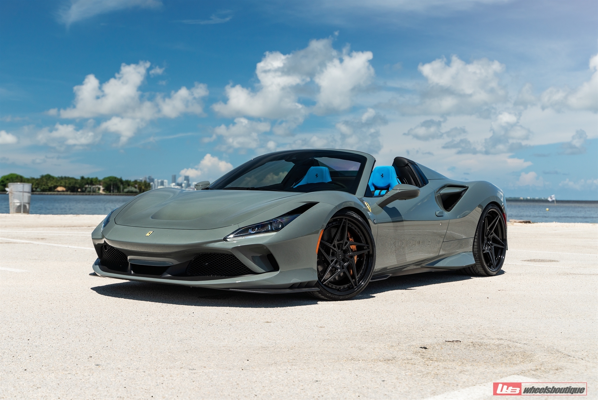 Ferrari F8 Spider | Grigio Medio | on ANRKY S3-X3 | Satin Black