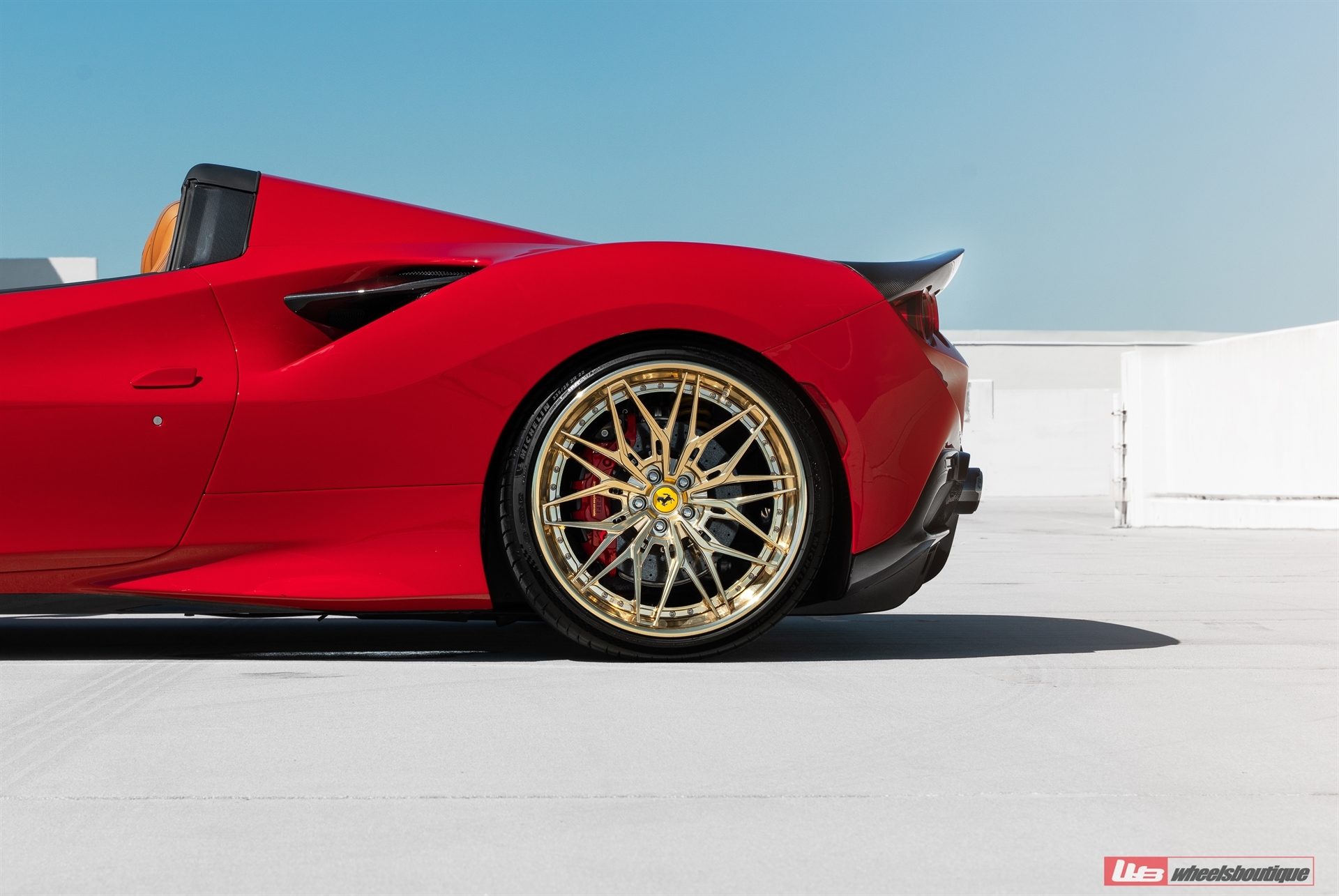 Novitec F8 Spider | Rosso Corsa | on ANRKY S3-X1 | Polished Gold