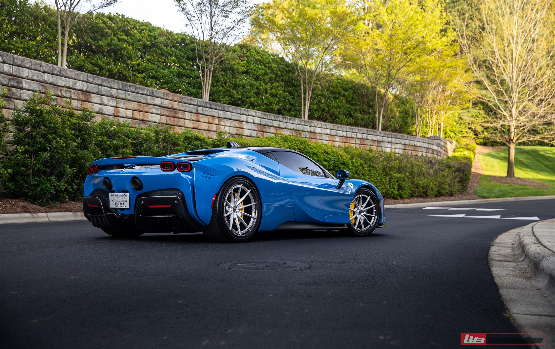 Ferrari SF90 | Blue Corsa | on ANRKY C38 | Brushed Clear
