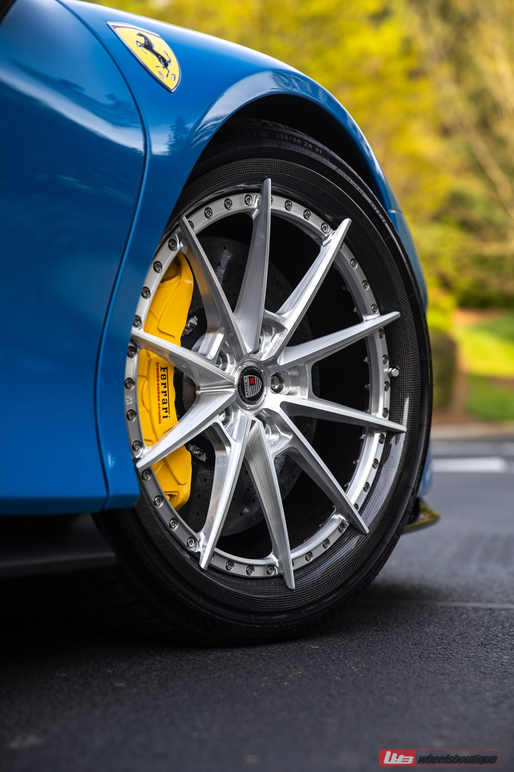 Ferrari SF90 | Blue Corsa | on ANRKY C38 | Brushed Clear