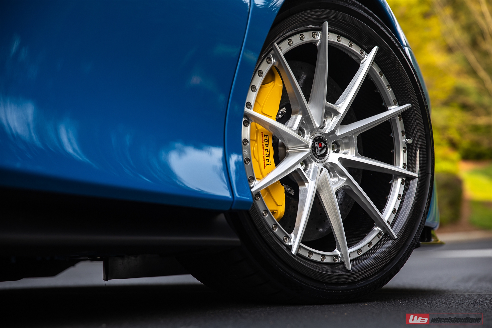 Ferrari SF90 | Blue Corsa | on ANRKY C38 | Brushed Clear