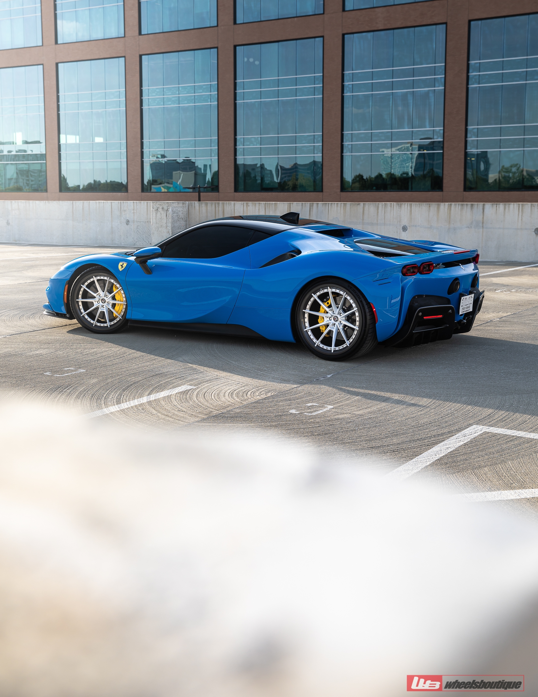 Ferrari SF90 | Blue Corsa | on ANRKY C38 | Brushed Clear