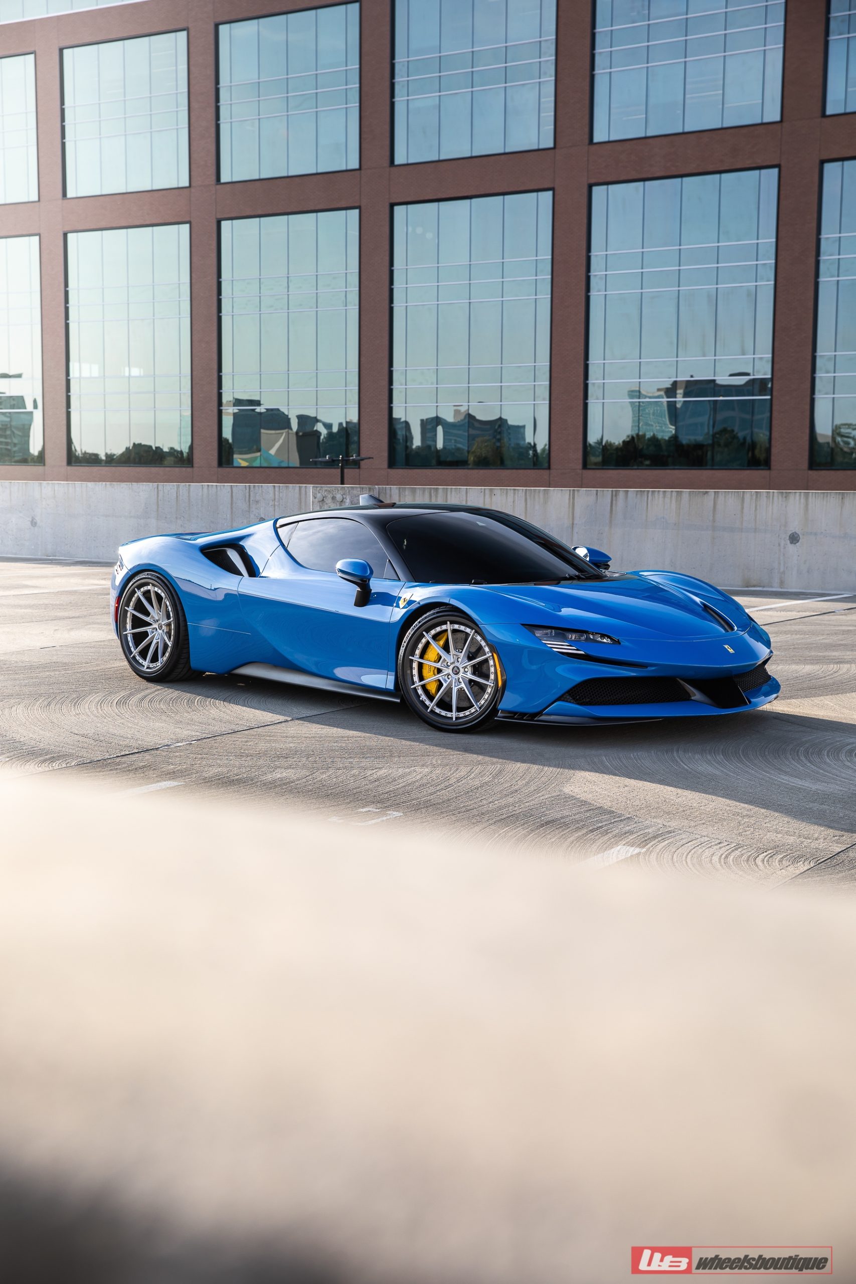 Ferrari SF90 | Blue Corsa | on ANRKY C38 | Brushed Clear