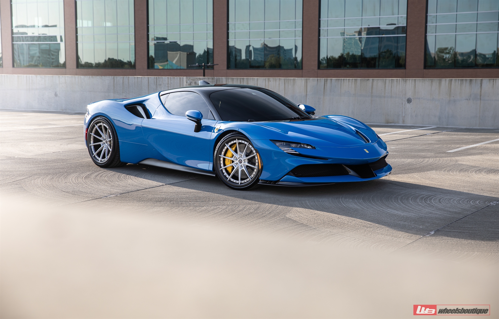Ferrari SF90 | Blue Corsa | on ANRKY C38 | Brushed Clear