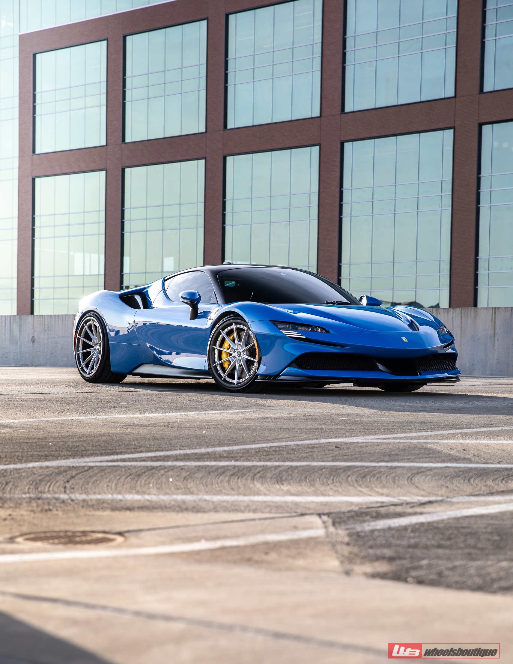 Ferrari SF90 | Blue Corsa | on ANRKY C38 | Brushed Clear