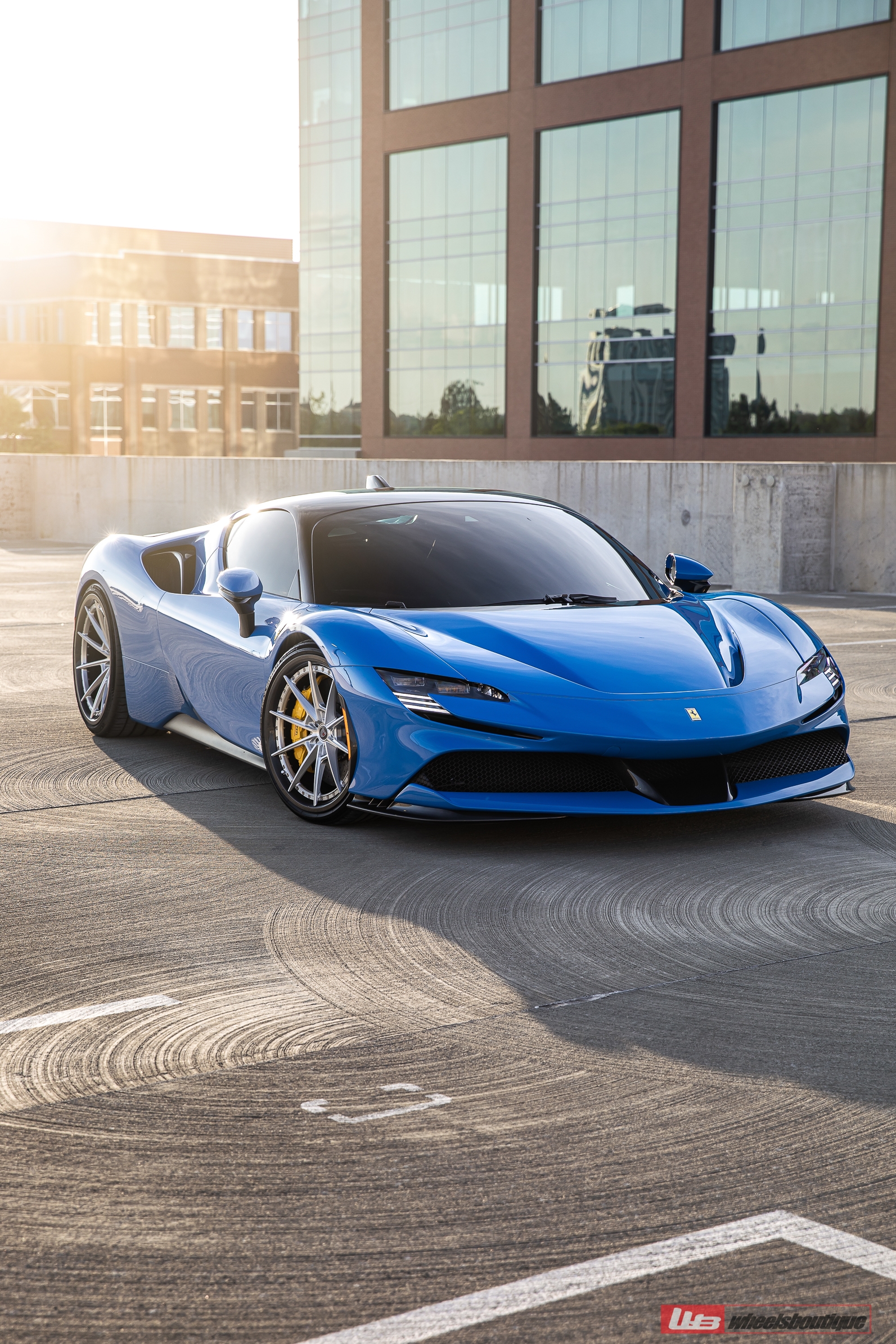 Ferrari SF90 | Blue Corsa | on ANRKY C38 | Brushed Clear